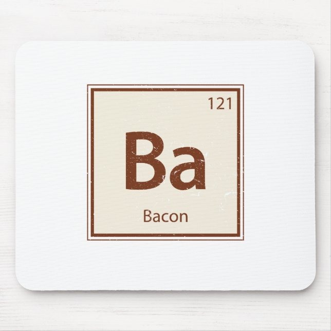 Vintage BACON Periodic Table Mouse Mat (Front)
