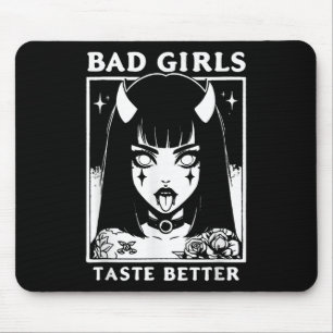 Vintage Bad Girls Taste Better Tattoos Lovers For Mouse Mat