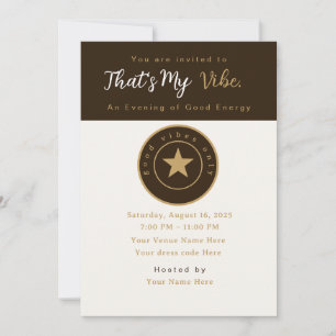 Vintage Badge Elegant Invitation that’s my vibe