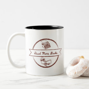 Vintage Badge Minimal Book Lover Coffee Mug