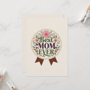 Vintage Badge Vintage Invitation best mum ever