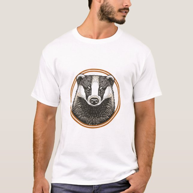 Vintage Badger Badge T-Shirt (Front)