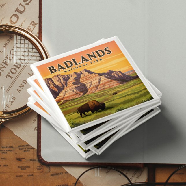 Vintage Badlands National Park Magnet (Creator Uploaded)