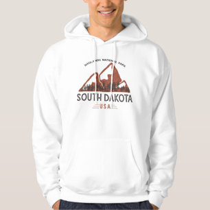 Vintage Badlands National Park South Dakota Hoodie