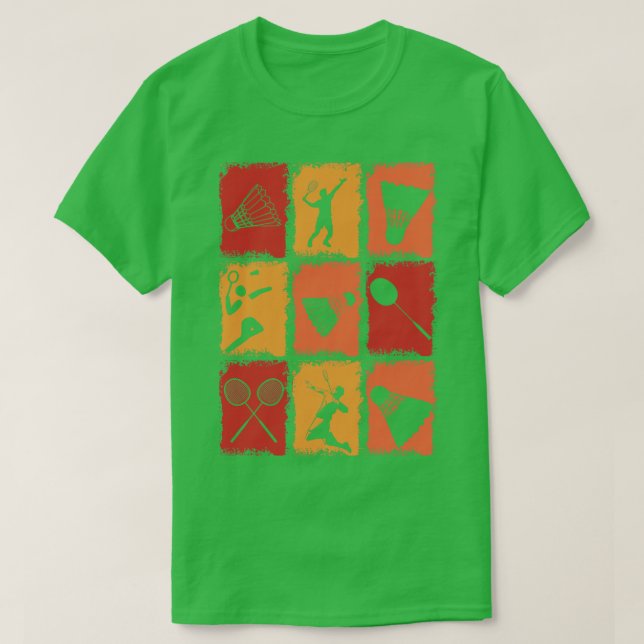 Vintage Badminton 2 T-Shirt (Design Front)