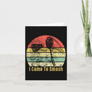 Vintage Badminton Gift - I Came To Smash Shuttle B Card