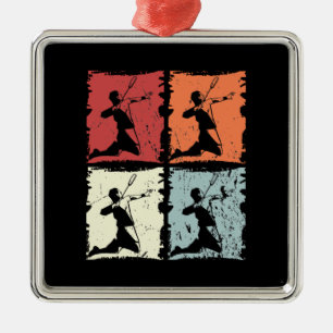 Vintage Badminton Metal Tree Decoration
