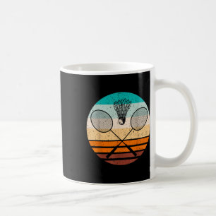 Vintage Badminton Player Badminton Coffee Mug