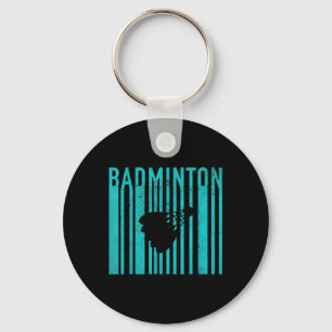 Vintage Badminton - Retro Badminton Player - Badmi Key Ring