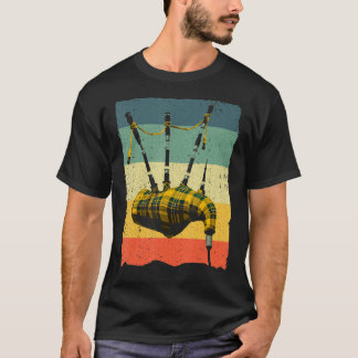 Vintage Bagpipe For Men Women Bagpipe Instrument P T-Shirt