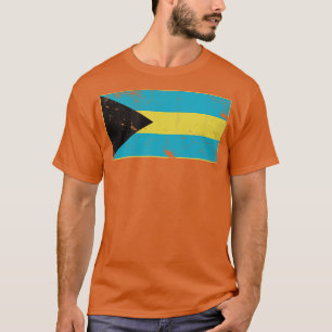 Vintage Bahamas Flag Home Vacation Family T-Shirt
