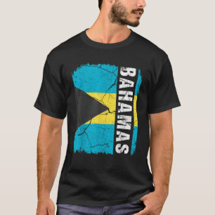 Vintage Bahamian Flag Bahamas Pride Roots Heritage T-Shirt
