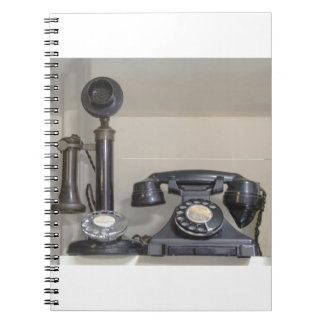 Vintage bakelite candlestick telephone notebook