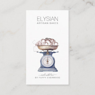 Vintage Baker Bakery Pastry Chef  Business Card