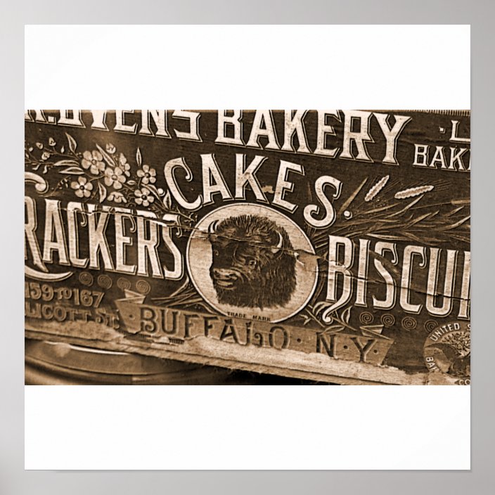 Vintage Bakery Ad Poster/Print Poster Zazzle