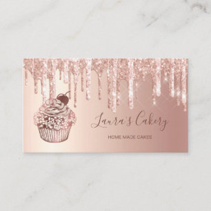 Vintage Bakery Cupcake Chef Catering Sweets Pastry Business Card