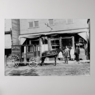 Vintage Bakery Delivery Poster