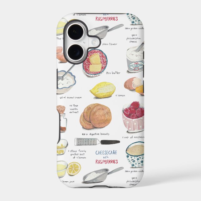 Vintage Baking Ingredients Illustration (Back)