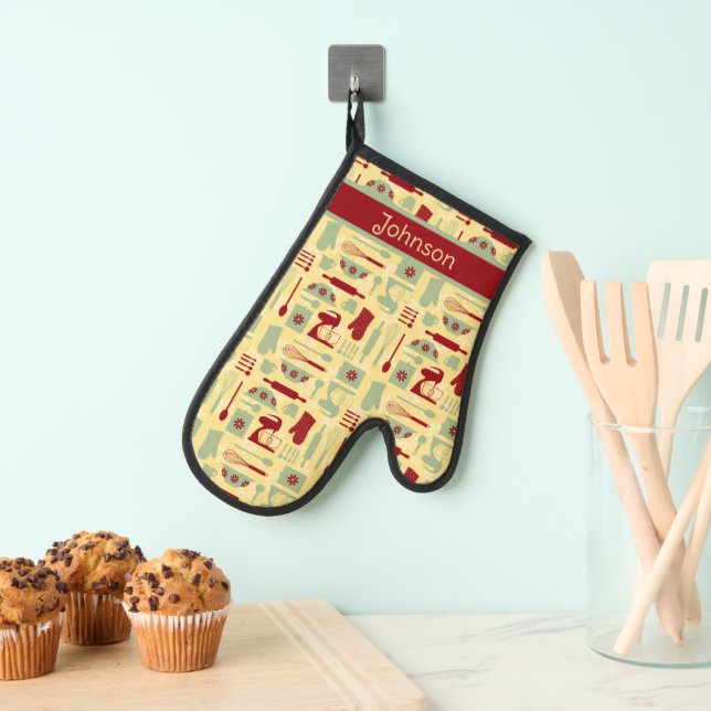 Vintage Baking Oven Mitt (Insitu(Hanging))