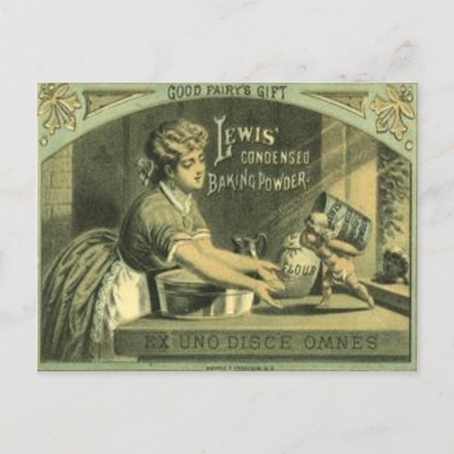 Vintage Baking Powder Postcard From 1880 (Front)