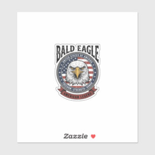 Vintage Bald Eagle Patriotic T-Shirt Design_1