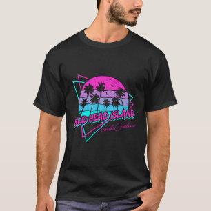 Vintage Bald Head Island North Carolina Beach Palm T-Shirt