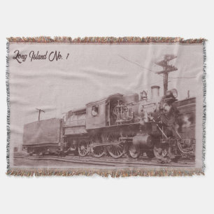 Vintage Baldwin Locomotive Throw Blanket
