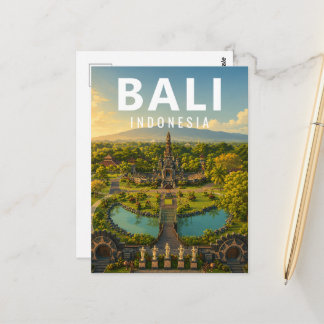 Vintage Bali Postcard – Jagatnatha Garden
