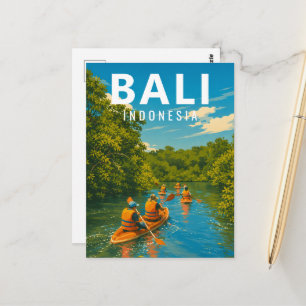 Vintage Bali Postcard – Mangrove Kayaking