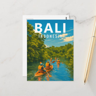 Vintage Bali Postcard – Mangrove Kayaking