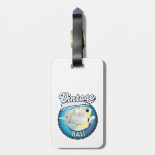 Vintage Bali retro logo Luggage Tag