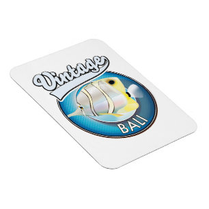 Vintage Bali retro logo Magnet