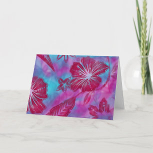 Vintage Balinese Batik Greeting Card