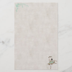 Vintage Ballet Dancer Stationery