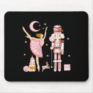 Vintage Ballet Nutcracker Christmas Pink Xmas Wome Mouse Mat
