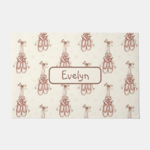 Vintage Ballet Slippers Doormat