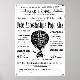 Vintage Balloons Poster