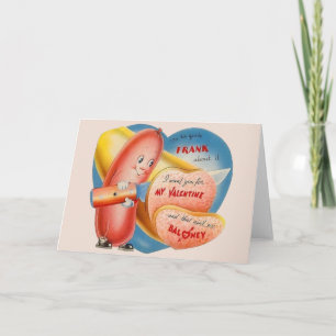 Vintage Baloney Valentine's Day Greeting Card