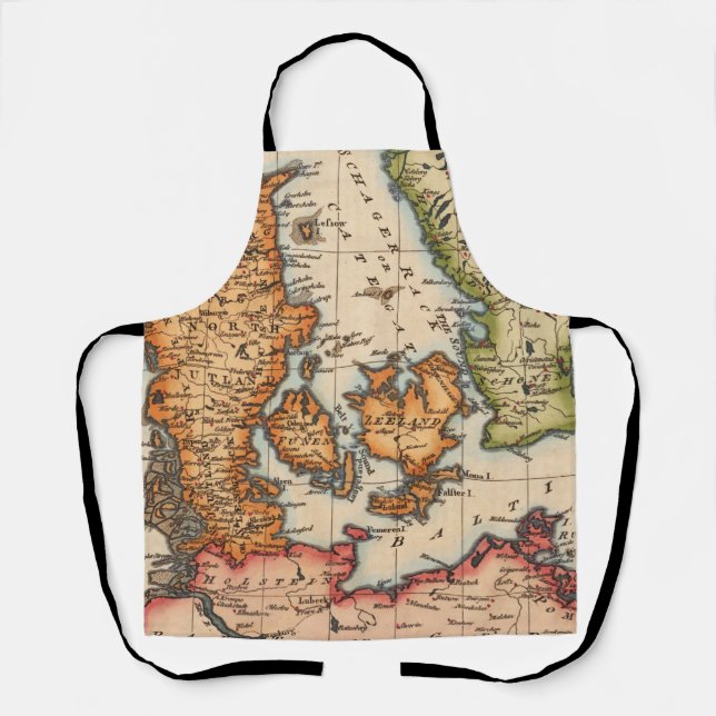 Vintage Baltic Map of Denmark & Swedish Straits Apron (Front)