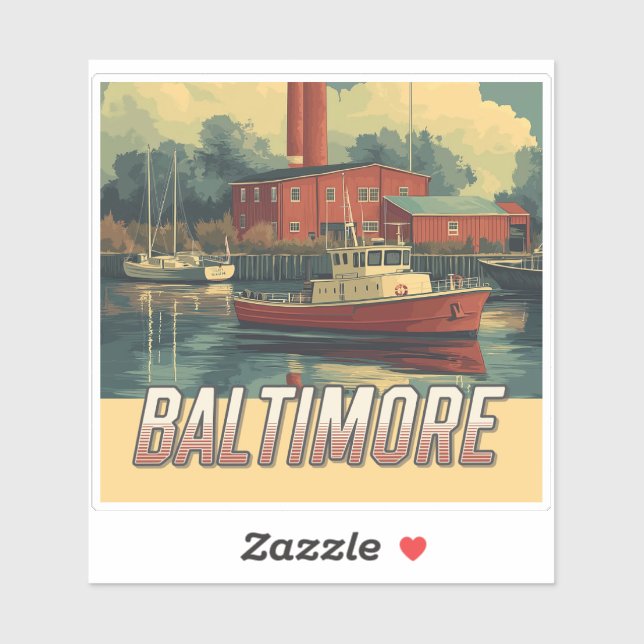 Vintage Baltimore Maryland (Sheet)
