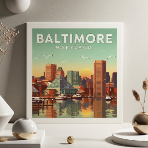Vintage Baltimore Maryland Tile
