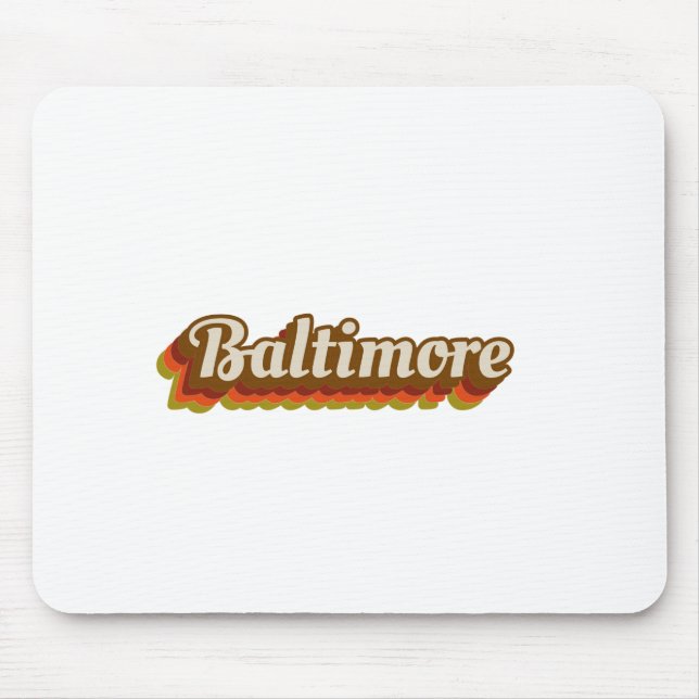 Vintage Baltimore Mouse Mat (Front)