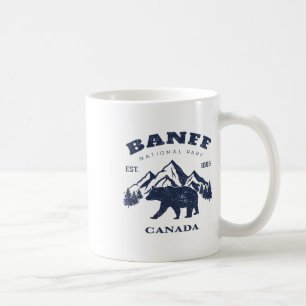 Vintage Banff National Park Canada Souvenir Hiking Coffee Mug