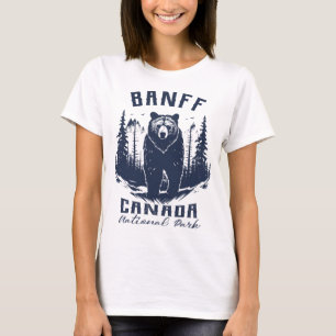 Vintage Banff National Park Canada Souvenir Hiking T-Shirt