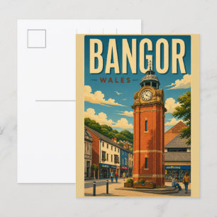 Vintage bangor, North Wales gifts and souvenirs Postcard