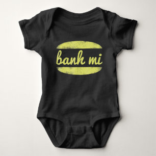Vintage Banh Mi Food Street Baby Bodysuit