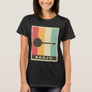 Vintage Banjo Player Music Retro 6 T-Shirt