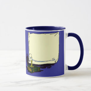 Vintage Banner and Book with Candle Template Mug