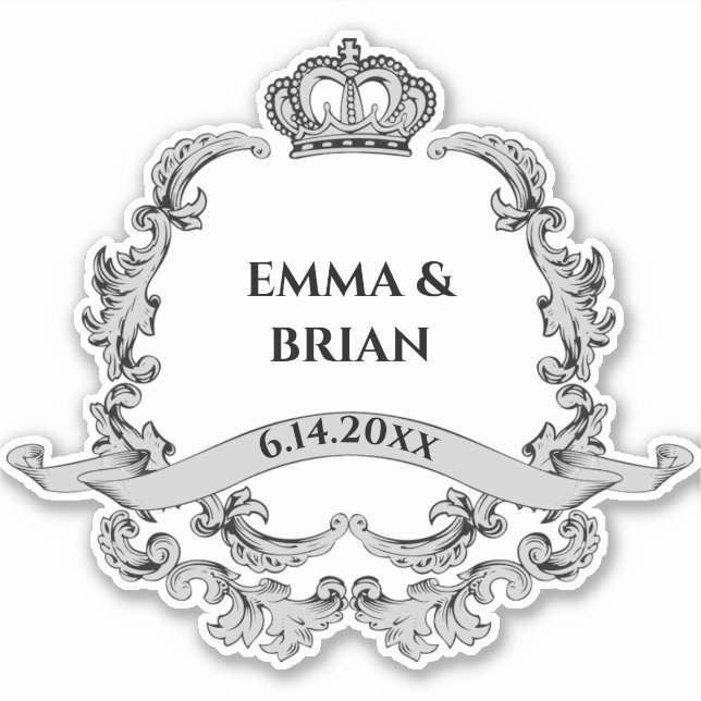 Vintage banner Crown crest  (Front)