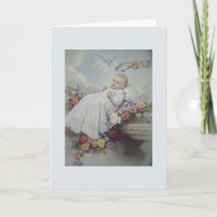 Vintage Baptism / Christening Greeting Card